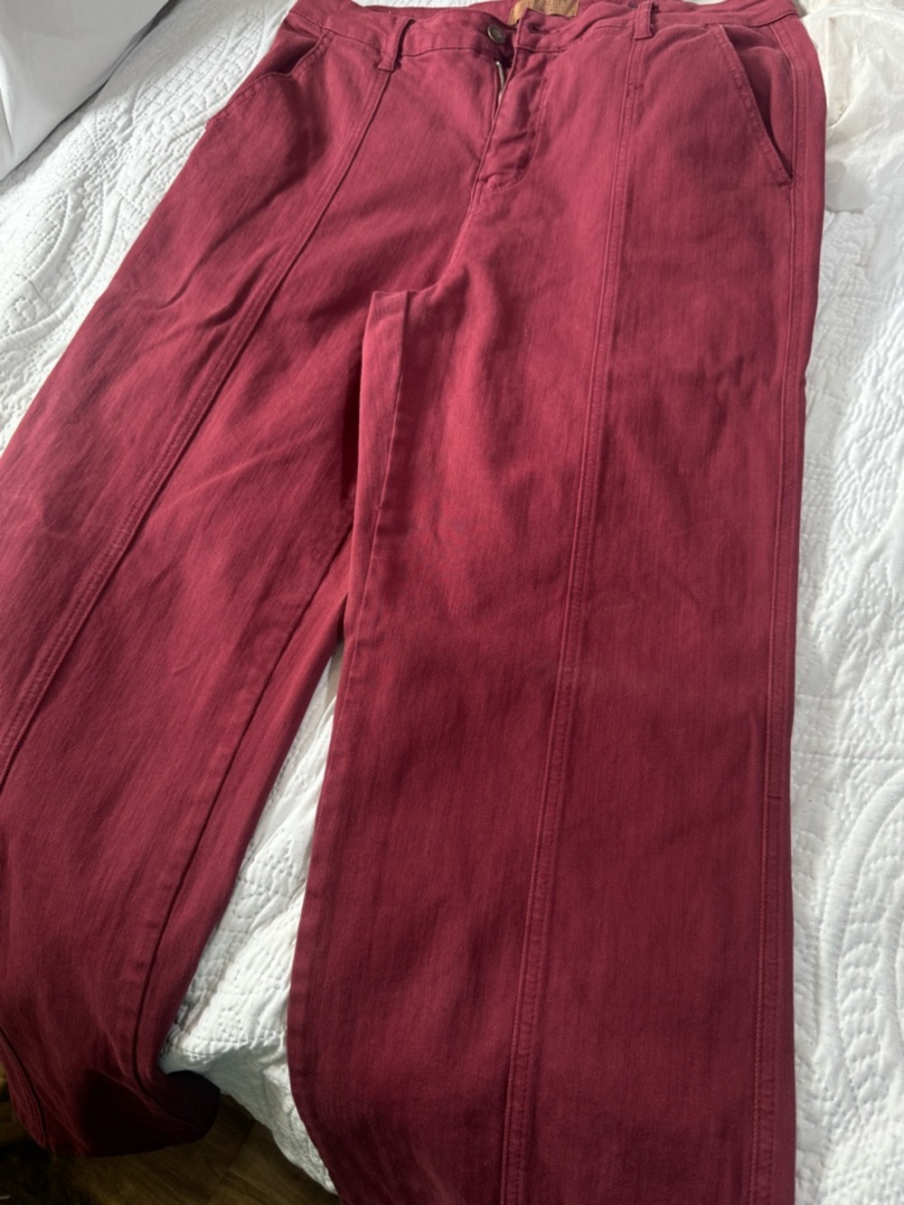 Judy Blue Deep Wine denim boot-Leg Pants